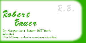 robert bauer business card